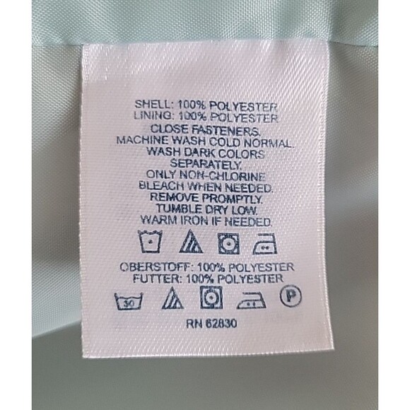 Lands End Women’s Orange Trench Rain Coat Plus size 1X (16-18) Lined - Picture 6 of 6